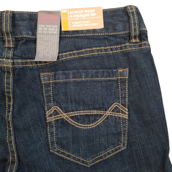 Mossimo Supply Co. Women's Lowest Waist Straight Bootcut Jeans Size 11 Short NEW - Picture 6 of 12